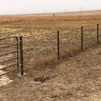 An example of fencing for grazing livestock