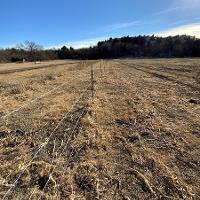 An example of fencing for grazing livestock