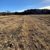 An example of fencing for grazing livestock