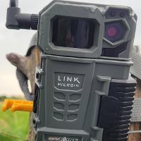 A closer view of a type of remote monitoring camera for livestock watering