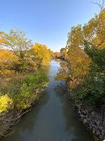 A view of a Kansas stream in autumn.
