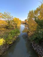 A view of a Kansas stream in autumn.