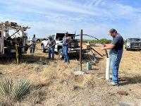 A well drilled on private land in western Kansas