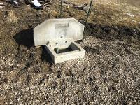 small concrete waterer